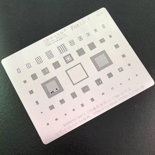 For LG G2 G3 G4 H790 V10 H968 VS986 LS990 BGA Stencil MSM8992 8974 CPU IC Reball Pin Tin Plant Net Solder Heat Template LG1