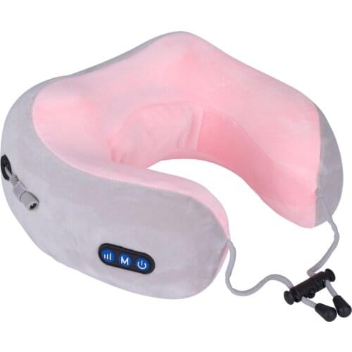 U-Shaped Massage Electric Pillow Multi-Function Shoulder and Cervical Vertebra Relieve Fatigue Outdoor Portable Car Health Care