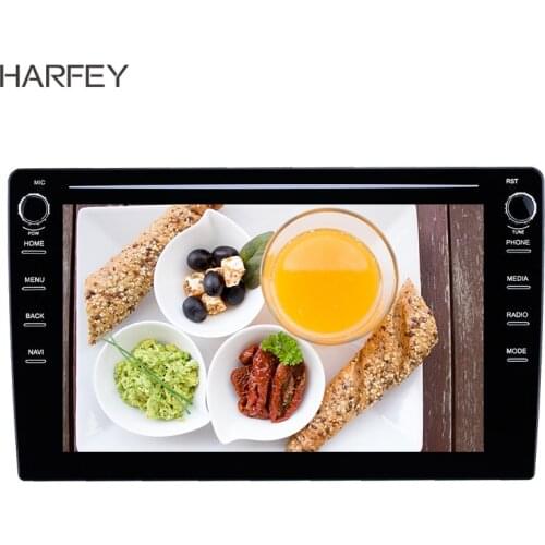 Harfey Universal car Radio 10.1 inch Android 8.1 GPS Navigation with HD Touchscreen Bluetooth USB support Carplay TPMS SWC