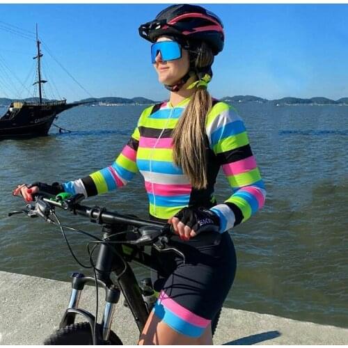 Bicycle Jersey Sets Cycling Riding Little Monkey Jumpsuit 2021 Triathlon Uniform Womens Summer Bike Skinsuit MTB Suit Clothing