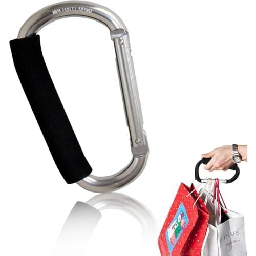 1Pcs Universal Vehicle Hanging Buckle Large Buggy Mummy Clip Pram Pushchair Shopping Bag Hook Carabiner