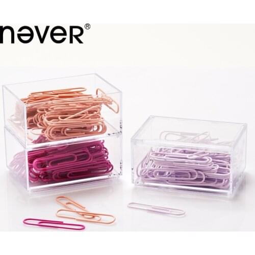210 PCS Set Never Paper Clip Color Paper Clip Stationery Office Supplies Binding Office Three Pieces Parcel Post