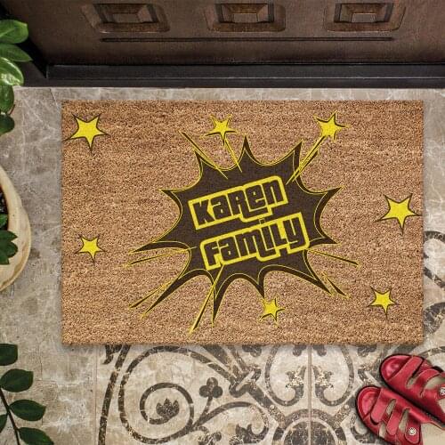 40x60cm Customizable Effect Doormat Anti-Slip Base Door Front House Room and Kitchen