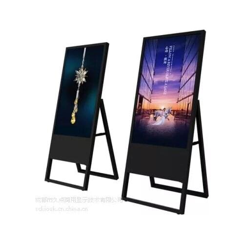 43 inch floor standing portable digital signage led HD lcd advertising display screen with cameras