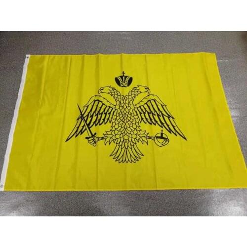 90x150cm double head eagle Mount Athos Eastern Greek Orthodox Church Flag