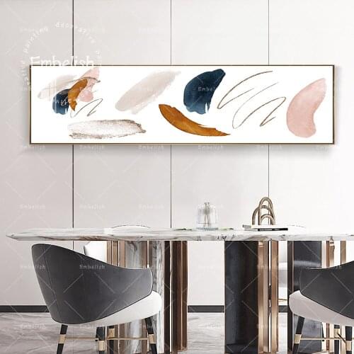 Embelish Abstract Mix Color Blue Orange Pink Nordic Modern HOme Decor Posters For Living Room Wall Art Pictures Canvas Paintings
