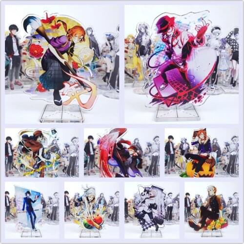 Anime Bungou Stray Dogs figure acrylic toy Dazai Nakajima Atsushi Edogawa Ranpo model doll for gift 15cm