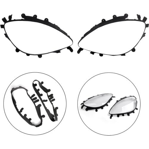 Artudatech Headlight Lens Replacement Black Trim Gaskets For C6 Corvette 2005 2006 2007 2008 2009 2010 2011 2012 2013 Car Parts