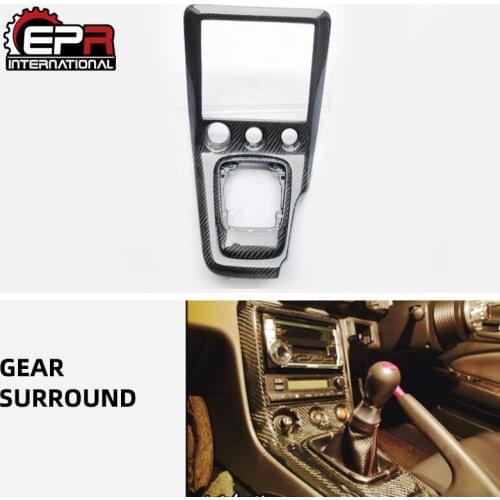 Car Styling For Nissan S15 Carbon Fiber Radio & Gear Surround (2pcs) In Stock