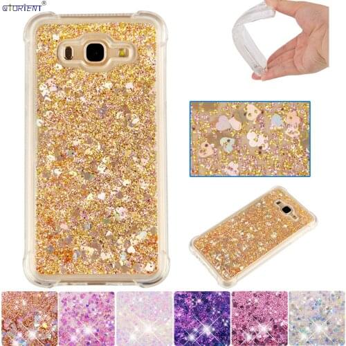 Bling Liquid Case For Samsung Galaxy J7 Neo Core Nxt 2015 Cute Glitter Bumper Cover SN-J700F/DS SM-J701F/DS SM-J700M SM-J700H/DS