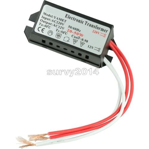 20W AC 220V To 12V LED Power Supply Driver Electronic Transformer for LED Halogen Light Bulb Lamp Lighting LED Strip