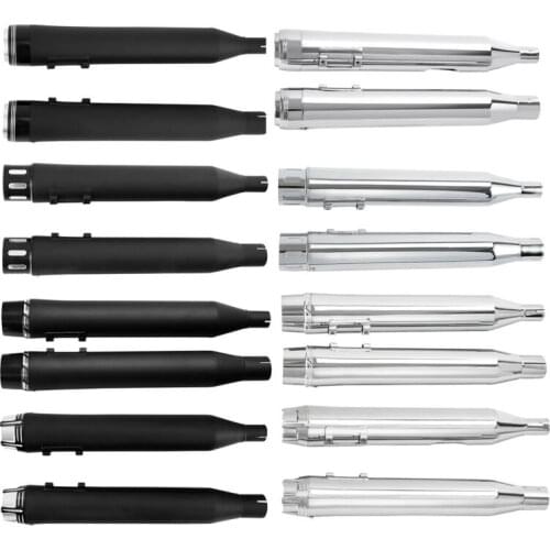 Motorcycle Dual Exhaust Pipes Slip-on Muffler For Harley Touring Street Electra Glide Road King 2017-2021 FLHR FLHX FLTRX FLHTK