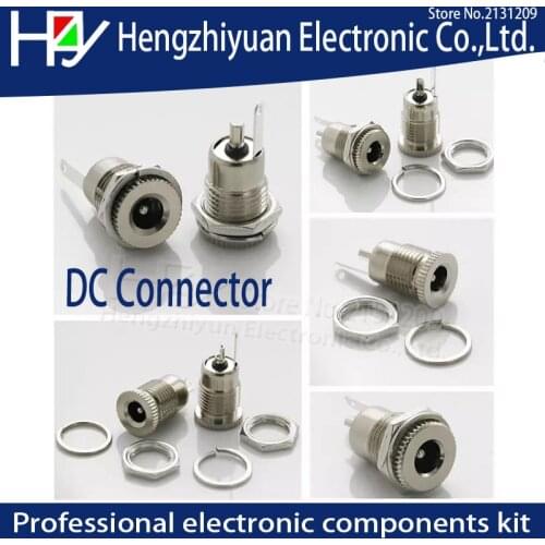 Hzy 5.5 mm x 2.1mm DC Power Jack Socket Female Panel Mount Connector C1Hot New Arrival DC 5A 30V 5.5 mm x 2.5mm Waterproof cap