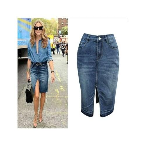 Lihuaque Denim Skirts For Women