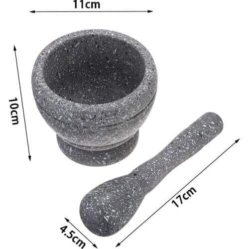 Small Manual Resin Mortar Pestle Set Food Herbs Spices Mortar & Pestle Tool Multifunctional Shredder Grater Grinder Mill