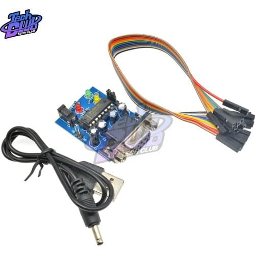 RS232 to TTL Converter Module COM DB9 Serial Board MAX232 MAX232CPE Transfer Chip ATMEGA16 LED Light Power RXD TXD for Arduino