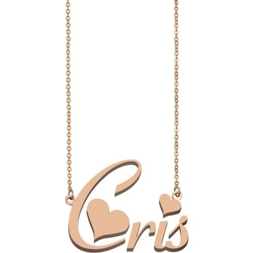 Cris Name Necklace, Custom Name Necklace for Women Girls Best Friends Birthday Wedding Christmas Mother Days Gift