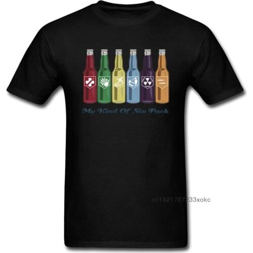 Perk Cola Six Pack T Shirt Men Funny Clothing Street Style Tops Hip Hop Tee Summer Soft Drink T-shirt Beer Tshirt Colorful