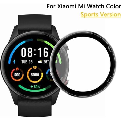 3D Full Edge Protective Film For Xiaomi Mi Smart Watch Color Sports Version Smartwatch Screen Protector