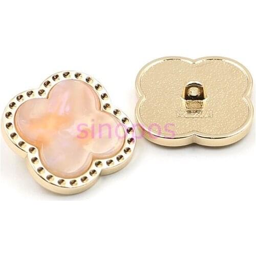 Metal+resin buttons for clothing sweaters blazer jacket crafts scrapbook sewing, metal-shank DIY button 10pcs, SP01