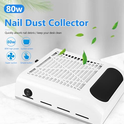 DIOZO Nail Dust Collector 80W Vacuum Cleaner Manicure Salon Nail Art Dust Suction Machine