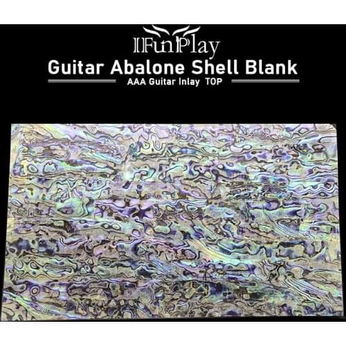 3A Natural Abalone Colorful Shell Decorative Soft Paper 0.1mm Guitar Surface Decoration Self-adhesive Guitar Accessories