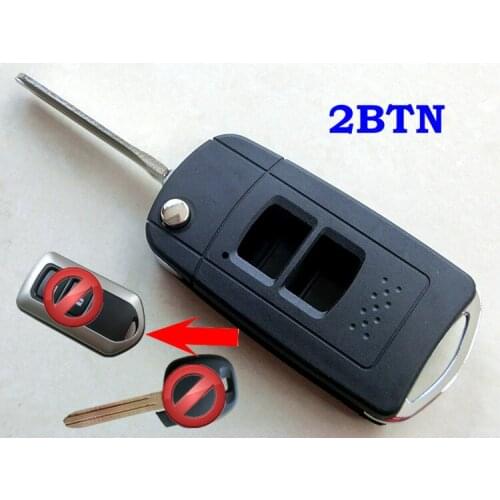 RMLKS Flip Folding Remote Key Case Shell TOY43 Blade Fit For Toyota Camry Highlander Prado Yaris Key Fob Cover