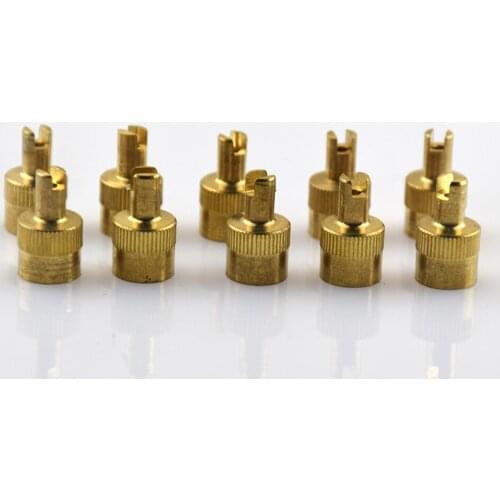 10 Pieces Replacement Motorcyle/Auto Car Slotted Head Valve Stem Caps With Remover Tool