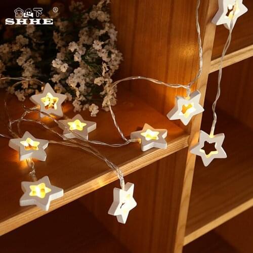 Led Heart Star Shaped LED String Light for Indoor Decoration Girl Room Holiday Christmas Lights Wedding Party Garland Lighting
