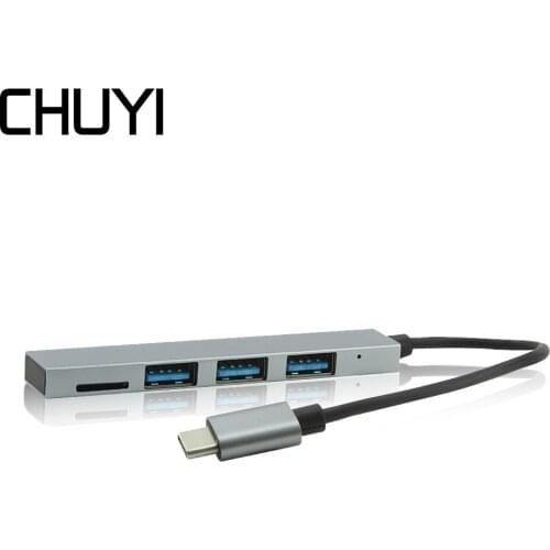 Usb 3.0 Hub 4 Ports TF Card Reader To The Interface Of The Typ -C HiGH Speed Usb Hub Compatible Phone With The Macbook U-disk