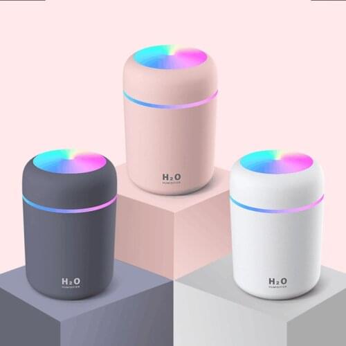 300ml Air Humidifier Led Light USB Ultrasonic Dazzle Cup Aroma Diffuser Cool Mist Maker Aromatherapy Humidificador Difusor