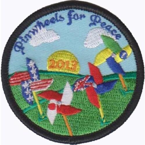 Embroidery Badge with pvc backing, with 50pcs MOQ, 100pcs/lot, free shipping