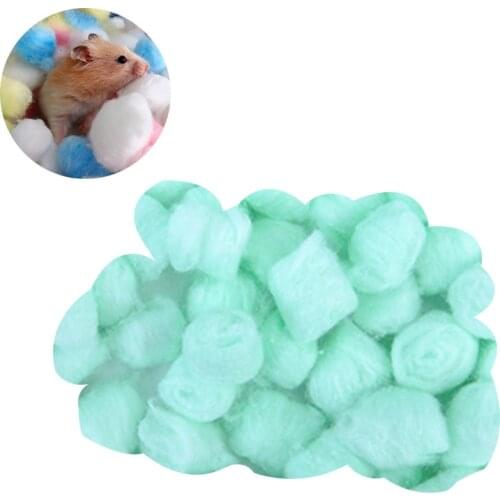 100Pcs/Bag Pet Toy Colorful Winter Cotton Ball Cute House Filler Supply For Hamster Pet Rat Mouse Small Pet Supplies Accessories