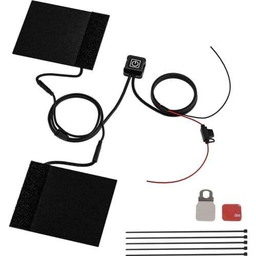 1x Winter New 12V Motorcycle Three-speed Smart Thermostat Electric Heating Grips Kit Waterproof Electric Vehicle Heating Handle