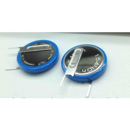 2PCS Brand new original Japan button cell CR2032HR High temperature v type welding foot CR2032 CR2032H