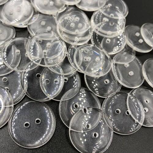 20 Pcs 25mm 2 Holes Plastic Buttons Apparel Supplies Sewing Accessories PT179