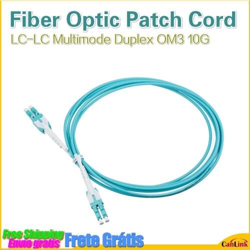 3Meters MultiMode OM3 10G LC to LC UNIT Fiber Optic Cable Duplex Patch Cord 5pcs 10pcs Free shipping