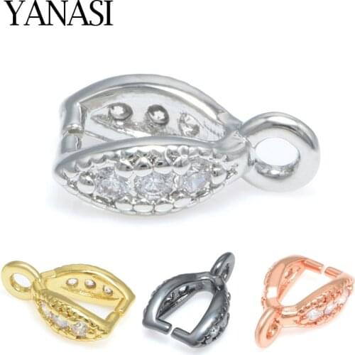 Accessories for Earrings Clasp Pinch Clips Bails Charm Connectors Buckle Pendant DIY Necklace Bracelet Earrings Connectors Jewel