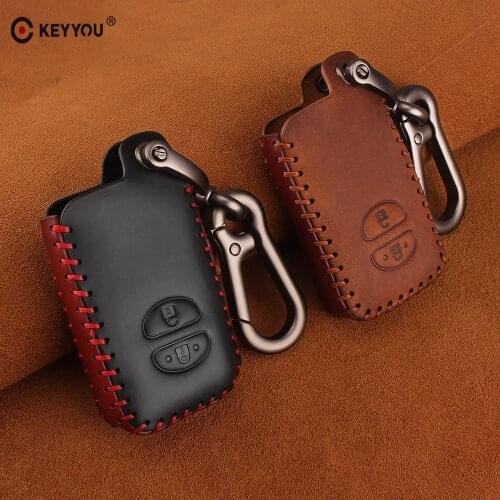 KEYYOU 4 Buttons Remote Car Smart Key Cover Case For TOYOTA Avalon Camry Corolla Highlander Hybrid RAV4 Sequoia Venza Prius