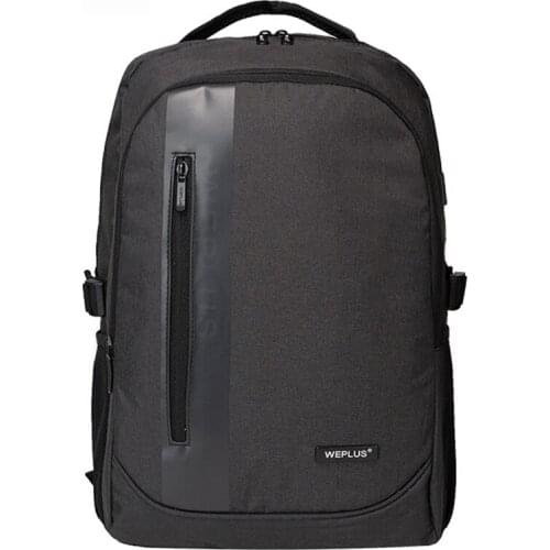Weplus Business Mens Backpack USB Waterproof Backpack Outdoor Travel Sports Bag Travel Backpack Computer Bag