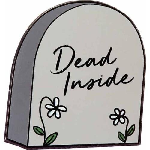 Tombstone Enamel Pin