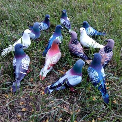 Simulation Foam Pigeon Model Artificial Feather Bird Fake Animal Home Ornament Miniature Decoration Home Decoration Deopship 1