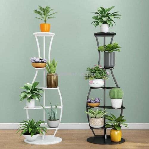 European-style Wrought Iron Multi-layer Indoor Green Radish Flower Shelf Living Room Storage Balcony Succulent Flower Stand