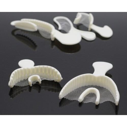 Lab Supplies Disposable Impression Bite Registration Trays With Net For Dental Equipment