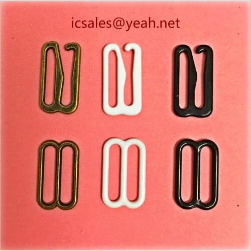 100 sets Metal hook bow tie cufflinks Hardware Necktie Hook tie Clips Fasteners to Make Adjustable Straps on Bow Tie buckles dip