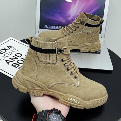 Fashion Men Ankle Boots Martin Luxury Mens Winter Sneakers Warm Designer Shoes Lace Up Platform Boots Motorcycle Ankle Boot F19