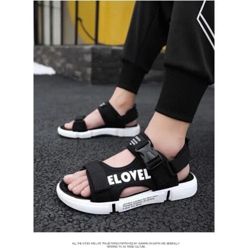 Mens Sandals Summer Comfortable Slip Thick Sandals Summer Beach Shoes For Lovers Personality Outdoor Casual Shoes Size 46