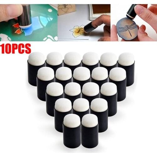 New Sponge Finger Daubers Foam Finger Painting Craft Set Fingerpaint Drawing Sponge Foam Finger Chalk Ink In Stock Dropship