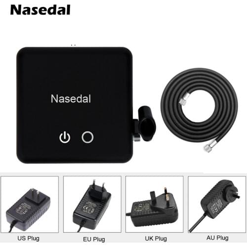 Nasedal Airbrush Compressor Auto-Stop function Air Hose Nail Art Makeup Tattoo Model Cake Car painting (No Airbrush Spray Gun)