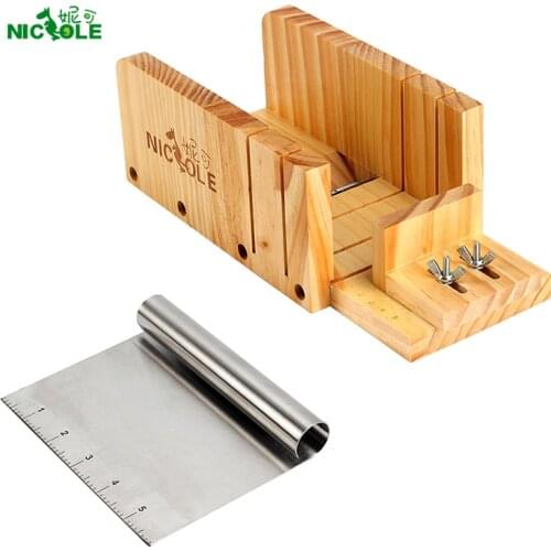 Nicole Soap Kit Cutting Tools Adjustable Wood Cutter Box with Metal cutting Blade Soap Making Supplies